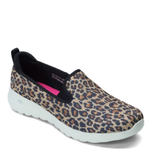 'Skechers' Women's GOwalk Joy Fiery Slip On - Leopard -Shoes Boot Store