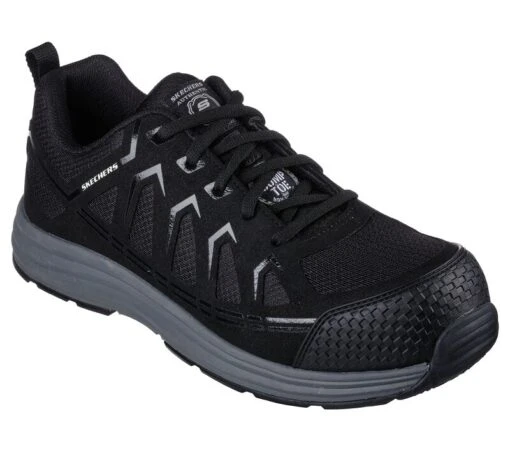 'Skechers' Men's Malad II EH Comp Toe - Black -Shoes Boot Store