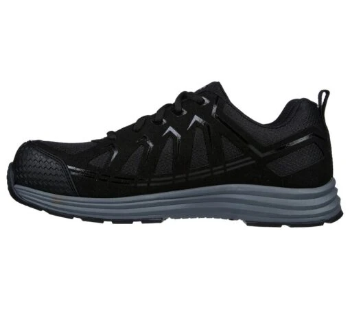'Skechers' Men's Malad II EH Comp Toe - Black -Shoes Boot Store