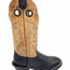 'Hondo Boots' Men's 14" Nubuck Bullhide Western Round Toe - Black / Tan -Shoes Boot Store 22841 1024x1024@2x