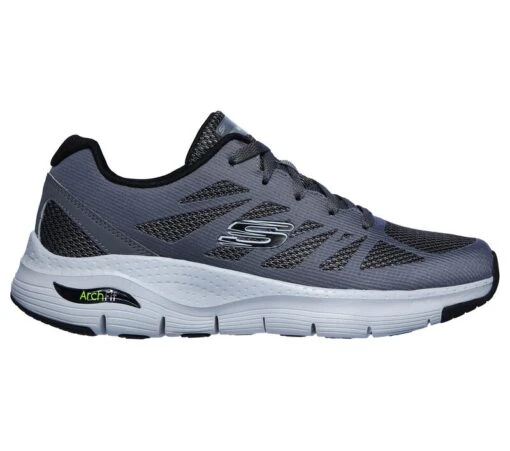 'Skechers' Men's Arch Fit-Charge Back - Charcoal / Black -Shoes Boot Store 232042 CCBK F b7e7491a 0ad5 4f4c 84f5