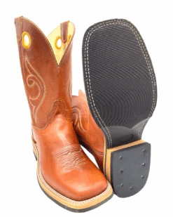 'Hondo' Men's 11" Western Square Toe - Maple Crazy Horse -Shoes Boot Store 26405 1024x1024@2x