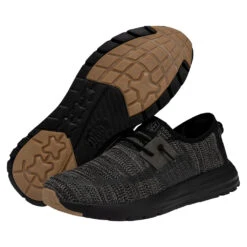 'Hey Dude' Men's Sirocco Sneaker - Black -Shoes Boot Store 40140 0WM SIROCCO BLACKNIGHT PAIRBOTTOM 1024x1024@2x