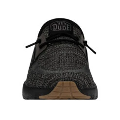 'Hey Dude' Men's Sirocco Sneaker - Black -Shoes Boot Store 40140 0WM SIROCCO BLACKNIGHT RIGHTFRONT 1024x1024@2x