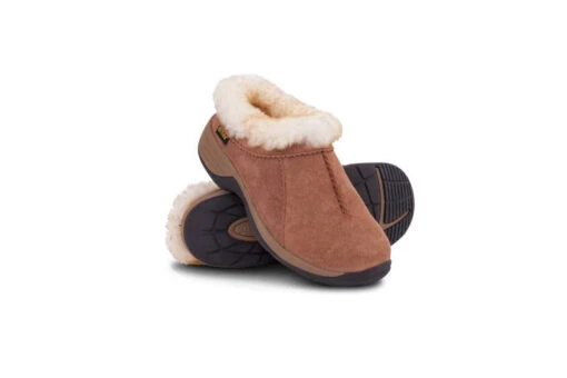 'Old Friend Footwear' Women's Snowbird II Clog Slipper - Chestnut -Shoes Boot Store
