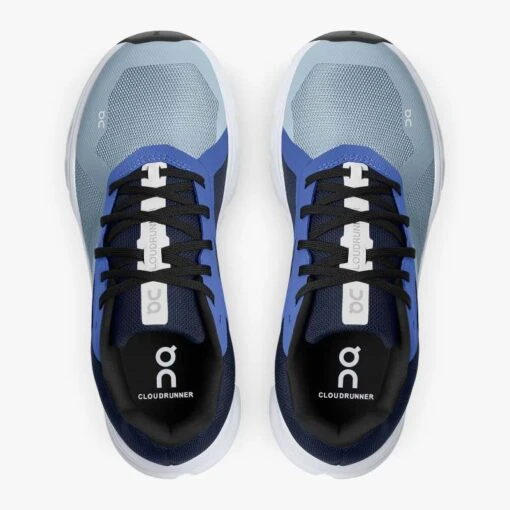 'On Running' Women's Cloudrunner - Chambray / Midnight -Shoes Boot Store 46.99018 cloudrunner ss22 chambray midnight w
