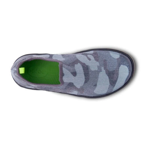 'OOFOS' Women's OOmg EeZee Low Shoe - Black / Grey Camo -Shoes Boot Store