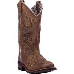 'Laredo' Women's 11" Spellbound Western Square Toe - Tan -Shoes Boot Store 5661 1 1500x.progressive baf0d827 c158 46e6 970d cd9ed3d17251 1024x1024@2x