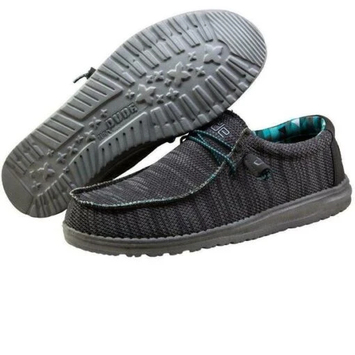 'Hey Dude' Men's Wally Sox - Charcoal -Shoes Boot Store 57 grande e07c8989 6850 41ef 8747