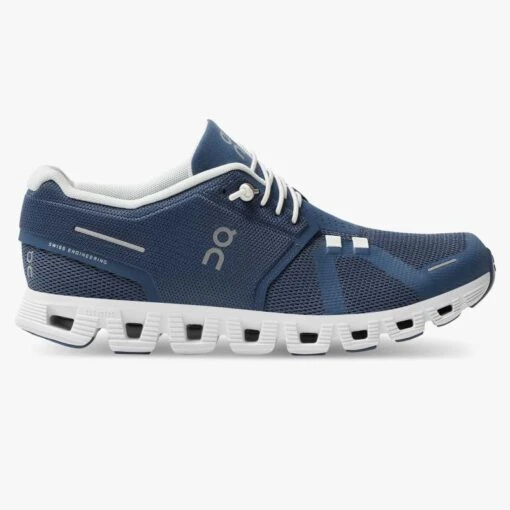 'On Running' Women's Cloud 5 - Denim / White -Shoes Boot Store 59.98901 cloud 5 ss22 denim white w