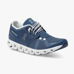 'On Running' Women's Cloud 5 - Denim / White -Shoes Boot Store 59.98901 cloud 5 ss22 denim white w g6 1024x1024@2x