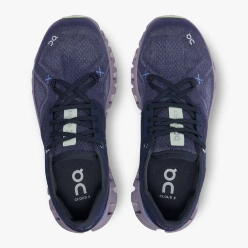 'On Running' Women's Cloud X 3 - Midnight / Heron -Shoes Boot Store 60.98689 cloud x 3 fw22 midnight heron w