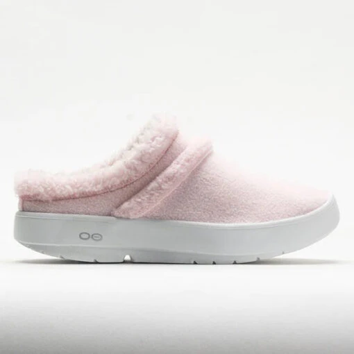 'OOFOS' Women's OOcoozie Mule Shoe - White / Pink -Shoes Boot Store 631402 3 590x eedb8cc2 6fba 43db ad72