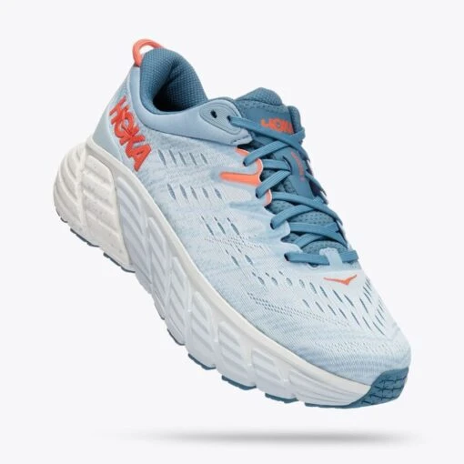 'HOKA' Women's Gaviota 4 - Blue Fog / Plein Air (Wide) -Shoes Boot Store 6 27857 1b6b3857 5edf 4764 8e67
