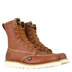 'Thorogood' Men's 8" American Heritage Moc Toe Maxwear Wedge Soft Toe - Brown / Tan -Shoes Boot Store 814 4201 6 1024x1024@2x