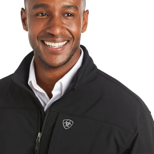 'Ariat' Men's Vernon 2.0 Softshell Jacket - Black -Shoes Boot Store