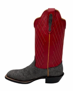 'Fenoglio' Men's 13" Cape Buffalo Western Square Toe - Grey / Red -Shoes Boot Store FB342426282 1024x1024@2x