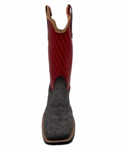 'Fenoglio' Men's 13" Cape Buffalo Western Square Toe - Grey / Red -Shoes Boot Store FB342426283 1024x1024@2x