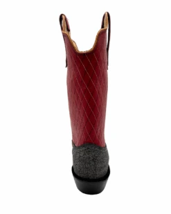 'Fenoglio' Men's 13" Cape Buffalo Western Square Toe - Grey / Red -Shoes Boot Store FB342426285 1024x1024@2x