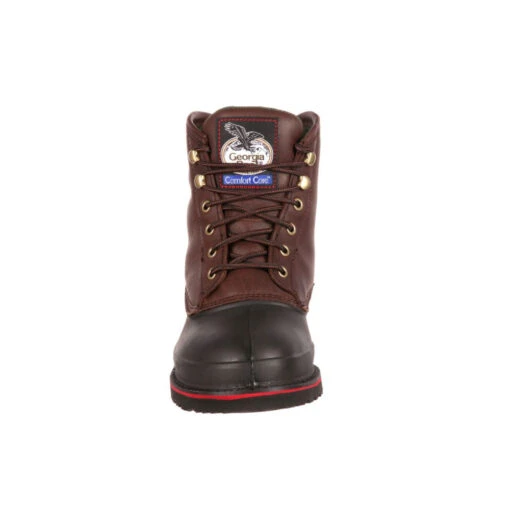 'Georgia Boot' Men's 6" Muddog EH WP Steel Toe - Dark Chocolate -Shoes Boot Store