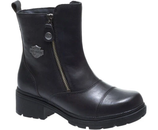 'Harley Davidson' Women's 5.5" Amherst Pull On Side Zip - Black -Shoes Boot Store HDW D84236 061217 S18