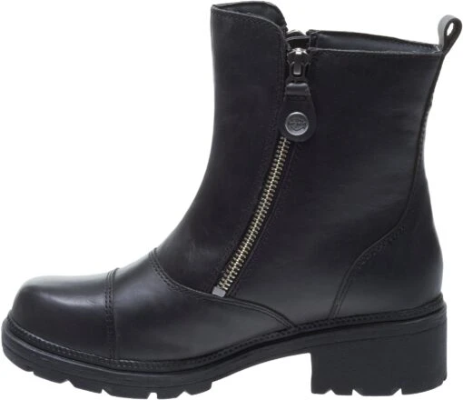 'Harley Davidson' Women's 5.5" Amherst Pull On Side Zip - Black -Shoes Boot Store HDW D84236 061217 S18