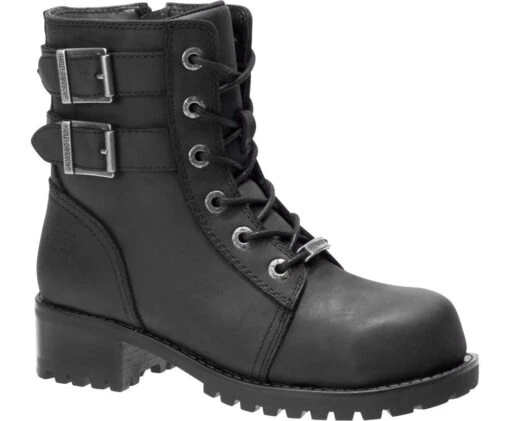 'Harley Davidson' Women's Archer Steel Toe Boot - Black -Shoes Boot Store HDW D84464 101718 S19