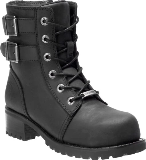 'Harley Davidson' Women's Archer Steel Toe Boot - Black -Shoes Boot Store HDW D84464 101718 S19