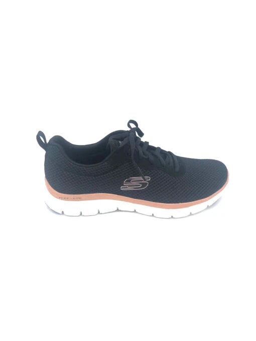 Skechers Women's Flex Appeal 4.0 Brilliant View - Black / Rose Gold -Shoes Boot Store