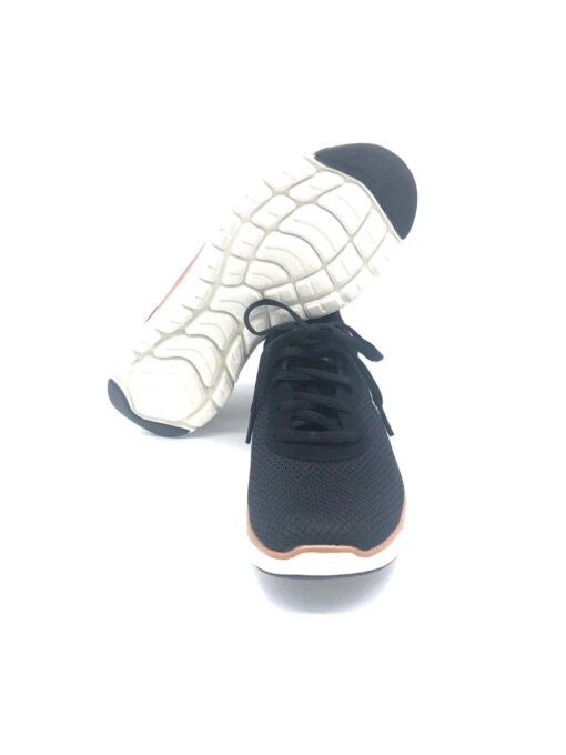 Skechers Women's Flex Appeal 4.0 Brilliant View - Black / Rose Gold -Shoes Boot Store