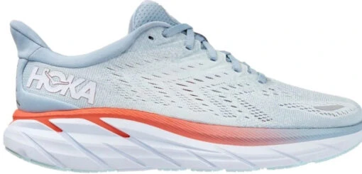 'Hoka' Women's Clifton 8 - Blue Fog / Plein Air (Wide) -Shoes Boot Store Inked1119394