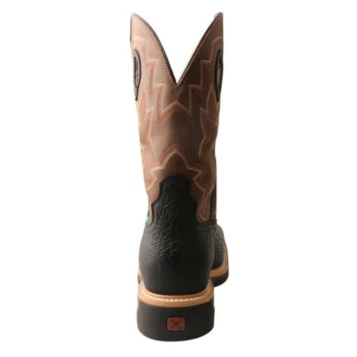 'Twisted X' Men's 12" Lite Western Work EH WP Steel Toe - Black / Brown -Shoes Boot Store MLCSW02 BK 2048x2048 213d9c8e 19ef 4adb b707