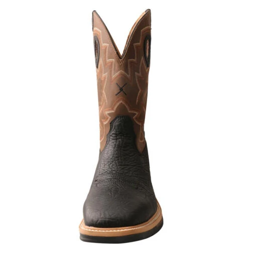 'Twisted X' Men's 12" Lite Western Work EH WP Steel Toe - Black / Brown -Shoes Boot Store MLCSW02 FR 2048x2048 1c4feb4c 5066 4587 8853