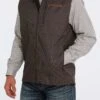 'Cinch' Men's Bonded Vest - Brown -Shoes Boot Store MWV1515013 2 1024x1024@2x