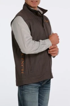 'Cinch' Men's Bonded Vest - Brown -Shoes Boot Store MWV1515013 3 1024x1024@2x