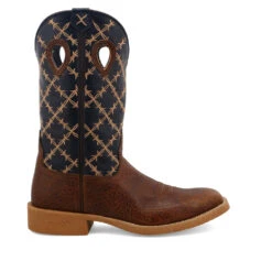 'Twisted X' Men's 12" Tech X Western Square Toe - Rustic Brown/ Navy -Shoes Boot Store MXTR004.02 4800x4800 R 1024x1024@2x