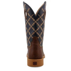 'Twisted X' Men's 12" Tech X Western Square Toe - Rustic Brown/ Navy -Shoes Boot Store MXTR004.04 4800x4800 R 1024x1024@2x