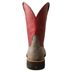 'Twisted X' Men's 11" Tech-X Cellstretch Western Square Toe - Grey / Red -Shoes Boot Store MXW0005 BK 4800x4800 9498d9b9 60b1 4a02 a3f3 a01f32c8a48f 1024x1024@2x