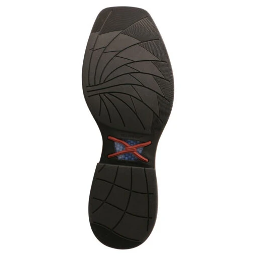 'Twisted X' Men's 11" Tech-X Cellstretch Western Square Toe - Grey / Red -Shoes Boot Store MXW0005 BT 4800x4800 b8045bcb 7326 48df 9fd4
