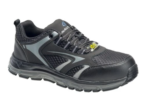 'Nautilus' Men's Tempest Low ESD SR Safety Toe - Black / Grey -Shoes Boot Store