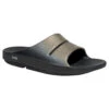 'OOFOS' Women's OOahh Luxe Slide - Latte -Shoes Boot Store OOahh Luxe 1101 Black Latte 1024x1024@2x