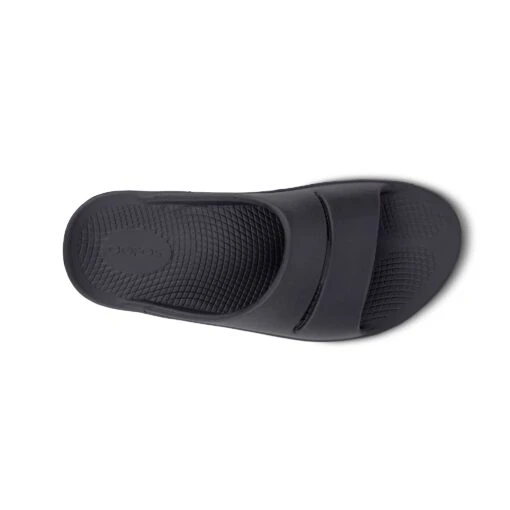 'OOFOS' Unisex OOahh Slide Sandal - Black -Shoes Boot Store