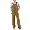 'Carhartt' Men's Unlined Duck Zip To Thigh Bib Overall - Carhartt Brown -Shoes Boot Store R37BRN MF18 1024x1024@2x