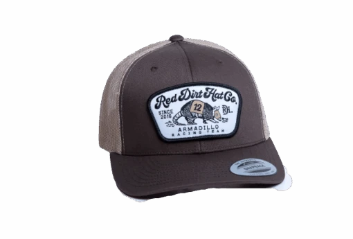 'Red Dirt Hat Company' Dos Armadillo Cap - Brown / Khaki -Shoes Boot Store RDHC HATS DSC 4354 removebg