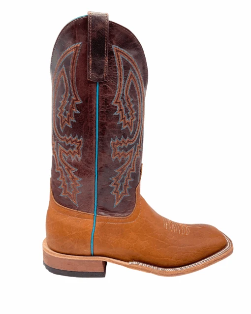 'Anderson Bean' Men's 13" Western Square Toe - Tobacco Yeti / Brass Explosion -Shoes Boot Store