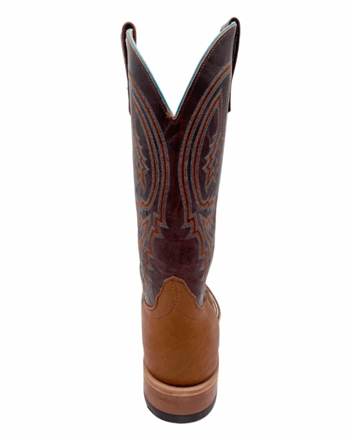 'Anderson Bean' Men's 13" Western Square Toe - Tobacco Yeti / Brass Explosion -Shoes Boot Store