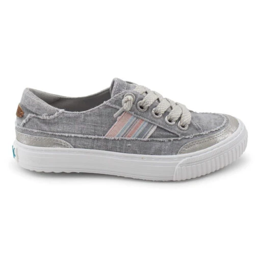 'Blowfish Malibu' Women's Alex Slip On - Fog Grey Colorwashed Cozumel / Dark Silver Orbit / Natural Bungalow -Shoes Boot Store ZS