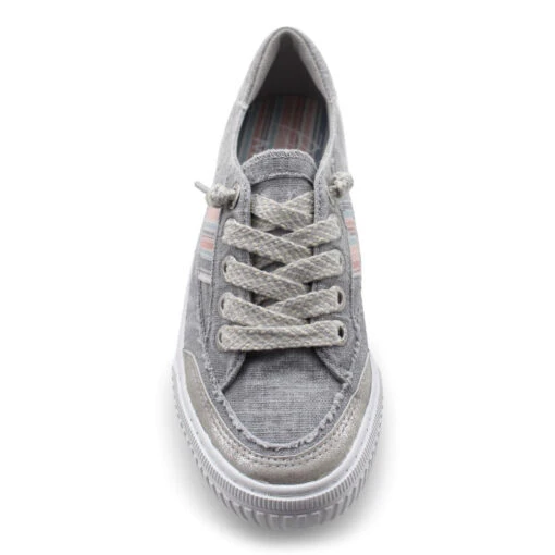 'Blowfish Malibu' Women's Alex Slip On - Fog Grey Colorwashed Cozumel / Dark Silver Orbit / Natural Bungalow -Shoes Boot Store ZS