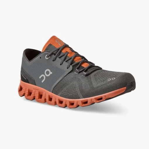 'On Running' Men's Cloud X - Rust / Rock -Shoes Boot Store cloud x 2 fw21 rust rock m