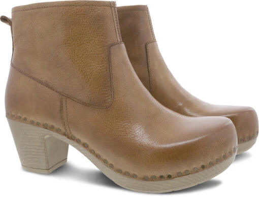'Dansko' Women's Sarah - Tan Milled Burnished -Shoes Boot Store